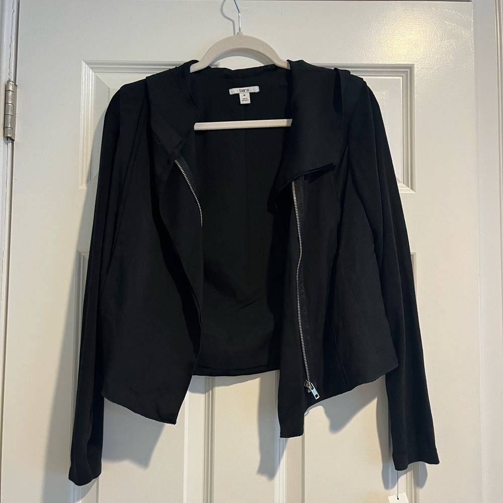 Black blazer with zipper